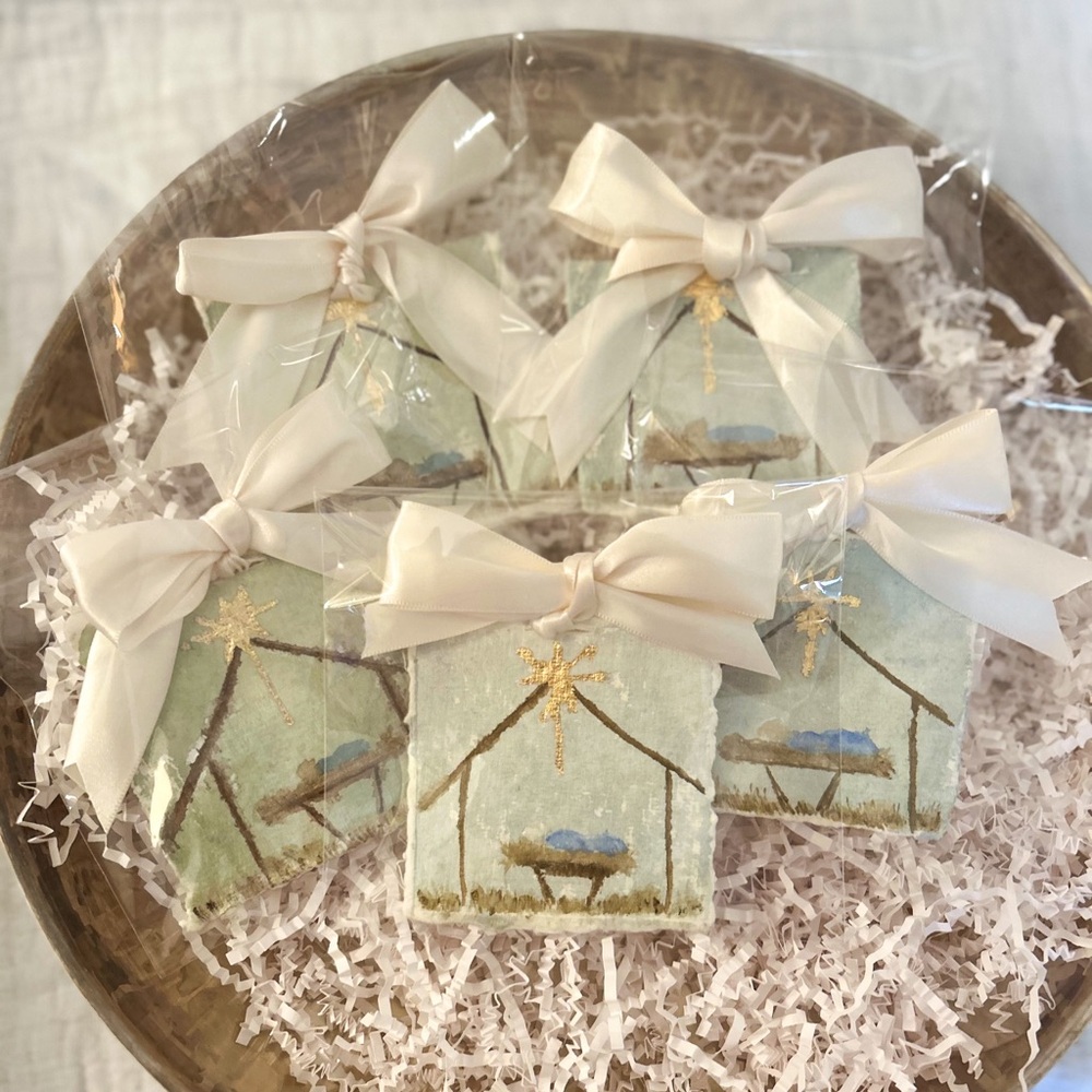 Handmade Nativity Scene Ornament
